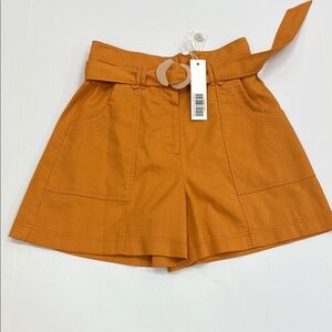 Jonathan Simkhai High Waist Belted mandarin Shorts NWT